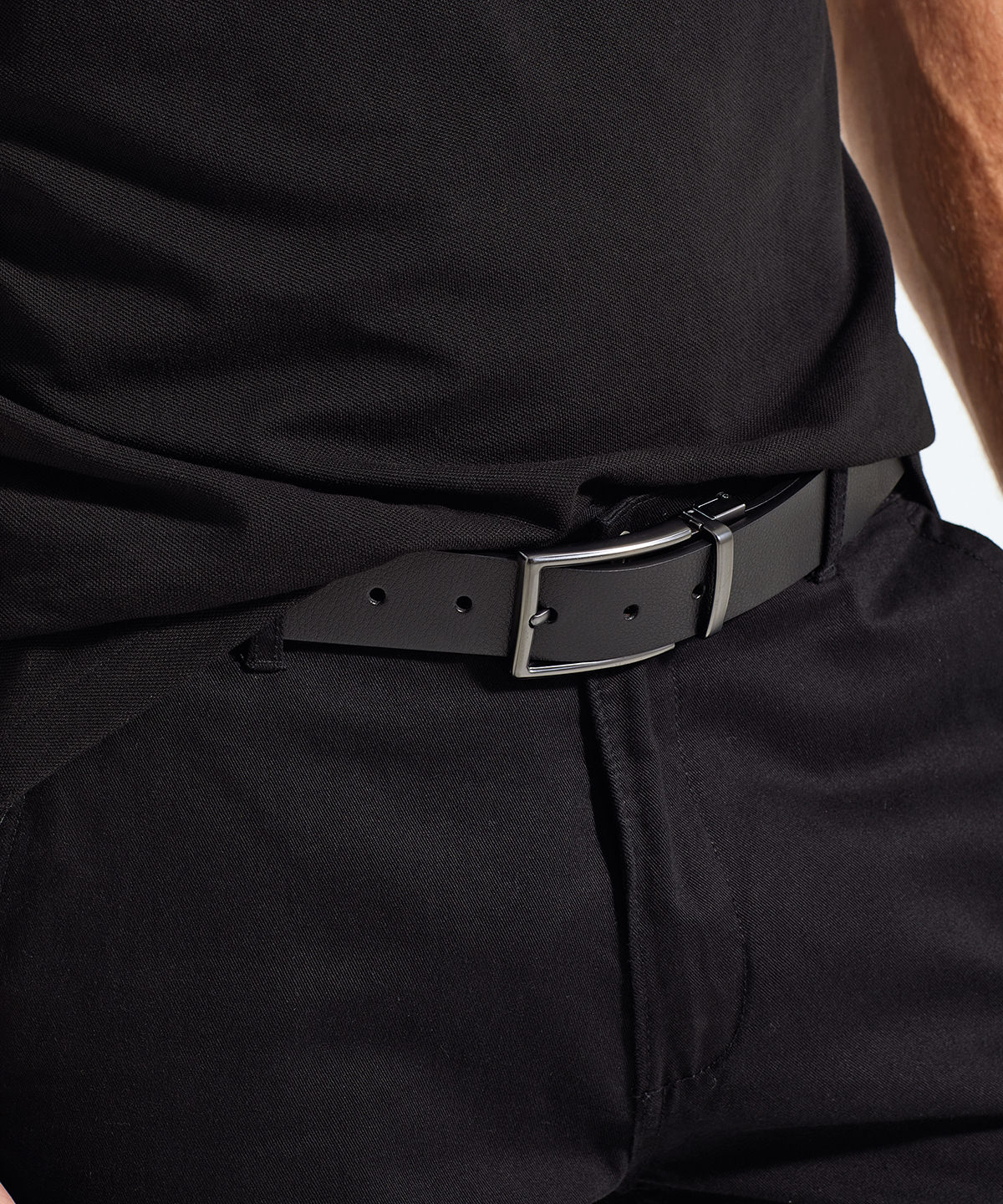 Men's two-way leather belt