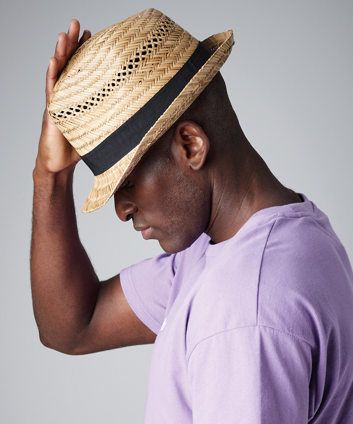 Straw summer trilby