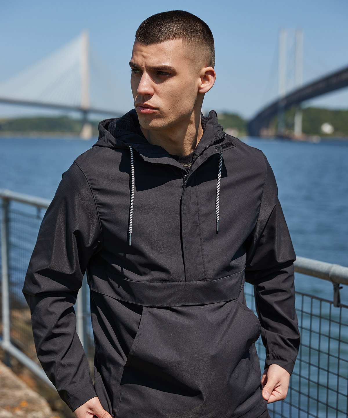 Pullover half-zip jacket