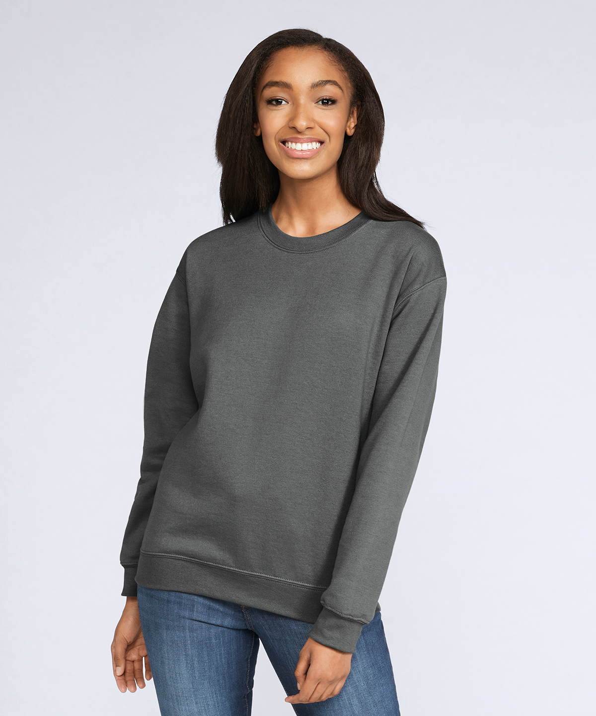 Softstyle? midweight fleece adult crew neck