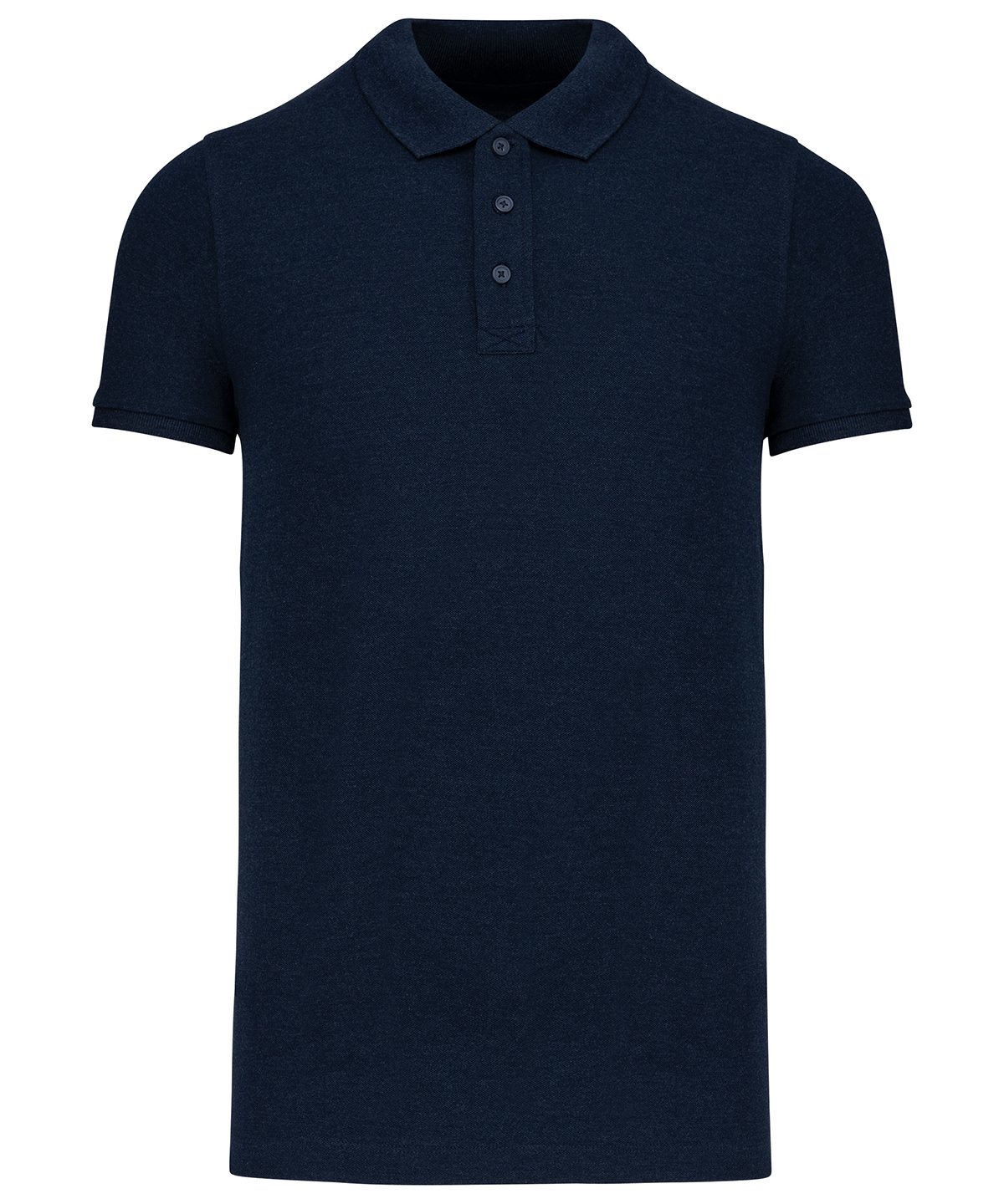 Men's organic piqu short-sleeved polo shirt