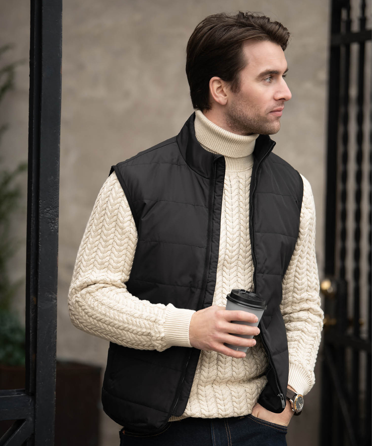 Hudson ? horizontal quilted gilet