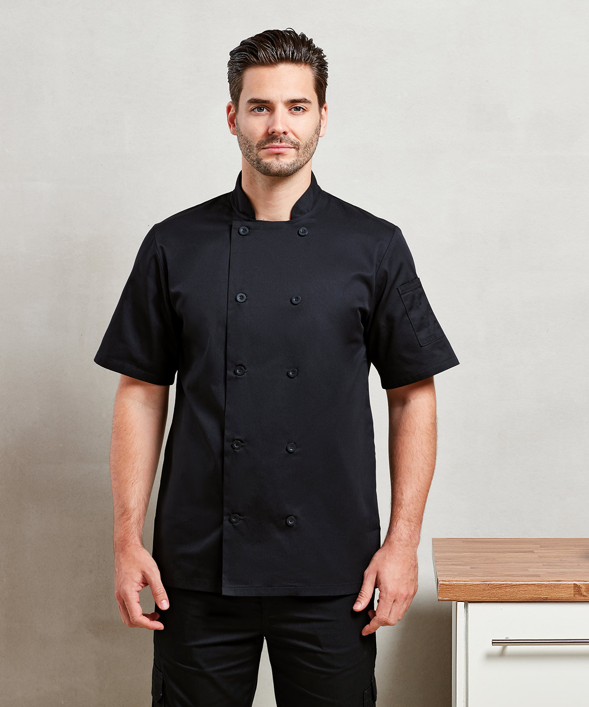 Short sleeve chef?s jacket