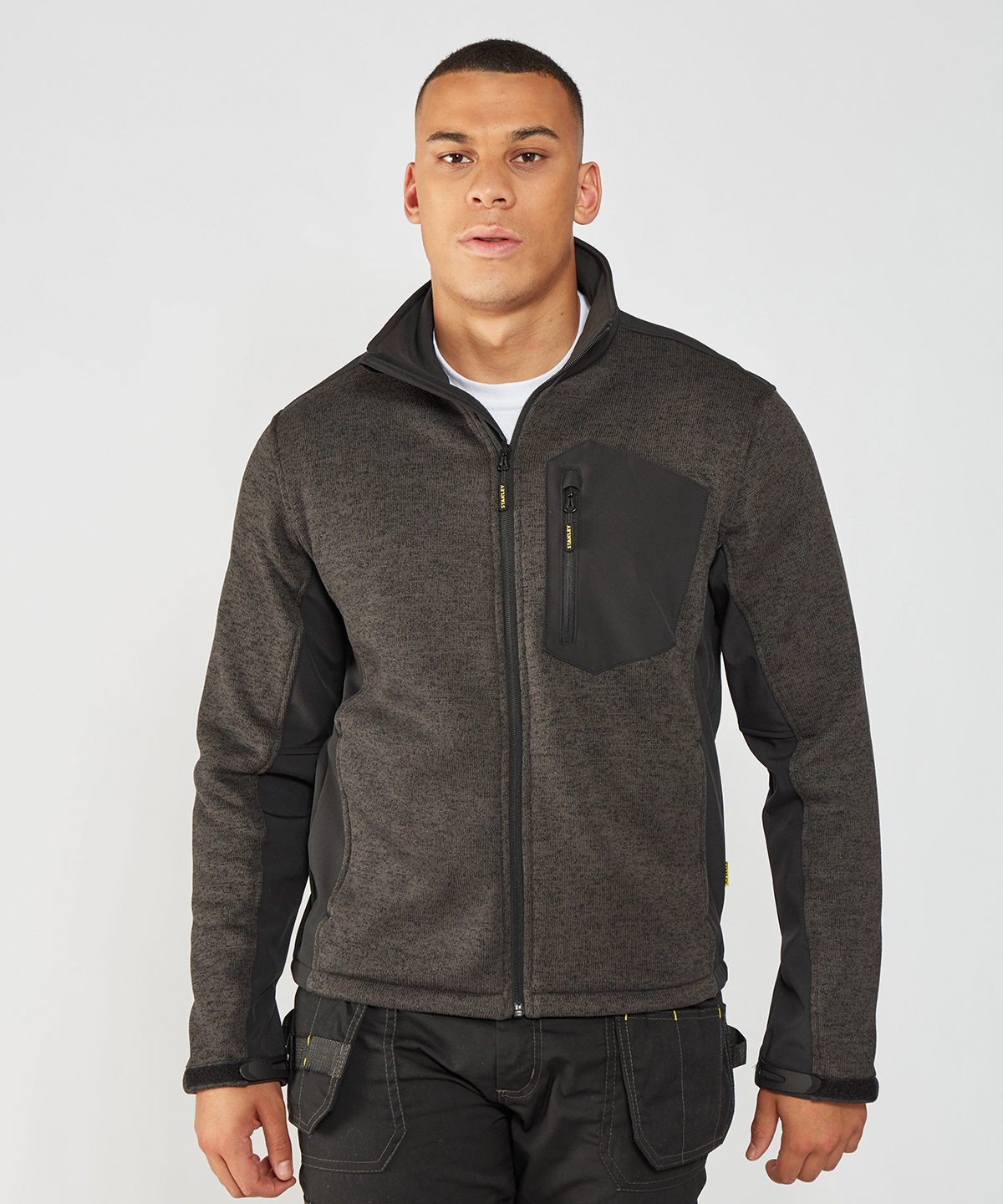 Brady zip-through knitted fleece